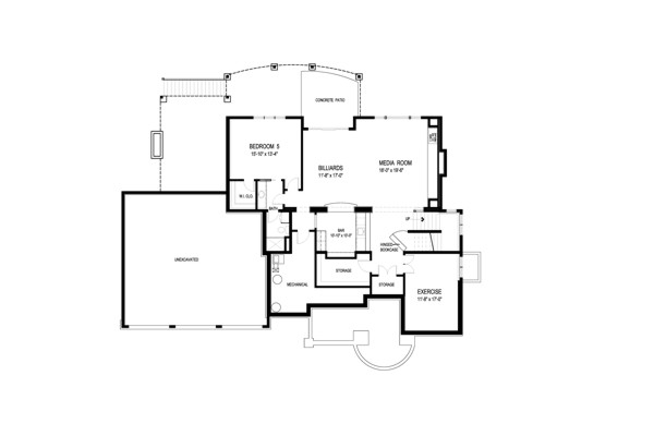 Optional Basement Plan image of Big Stone Ridge House Plan